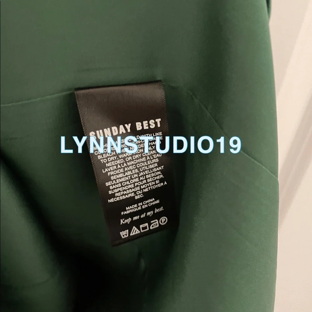 Brand new Aritzia Sunday Best Shimmer Dress Green - Picture 6 of 6